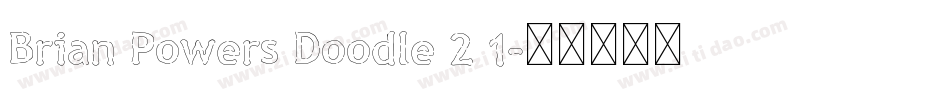 Brian Powers Doodle 2 1字体转换